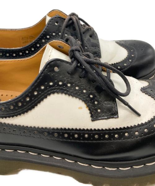 Dr.Martens（ドクターマーチン）Dr.Martens (ドクターマーチン) 10458 ウィングチップシューズ ホワイト×ブラック サイズ:UK4の古着・服飾アイテム
