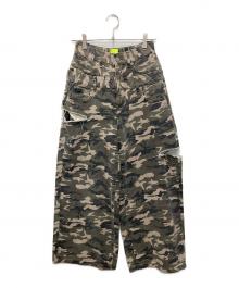 WCJ（ダブルシージェイ）の古着「レイヤードカモフラパンツ」｜オリーブ