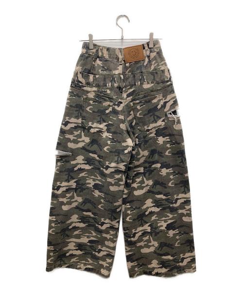 WCJ（ダブルシージェイ）WCJ (ダブルシージェイ) レイヤードカモフラパンツ オリーブ サイズ:26 未使用品の古着・服飾アイテム