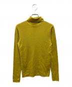 TOMORROW LANDトゥモローランド）の古着「カシミヤシルク混タートルニット」｜イエロー