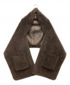 QTUMEクチューム）の古着「Musee別注リバーシブルケープ」｜ブラウン