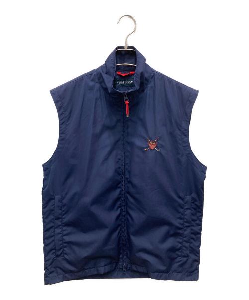 POLO GOLF（ポロ ゴルフ）POLO GOLF (ポロ ゴルフ) ナイロンベスト ネイビー サイズ:Mの古着・服飾アイテム