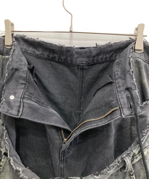 FR(13)NDS（フレンズ）FR(13)NDS (フレンズ) HDKダメージワイドパンツ グレー サイズ:Fの古着・服飾アイテム