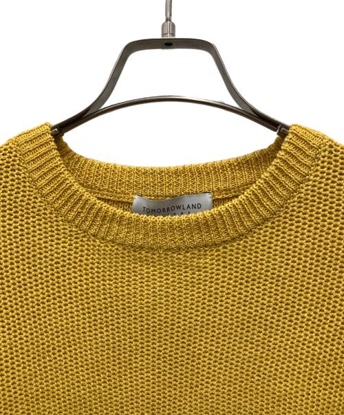 TOMORROW LAND tricot（トゥモローランド トリコ）TOMORROW LAND tricot (トゥモローランド トリコ) コットンリネンニット イエロー サイズ:Lの古着・服飾アイテム