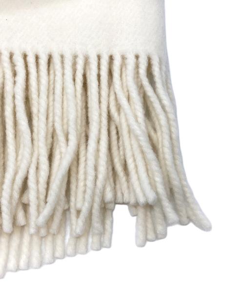 ASAUCE MELER（アソースメレ）ASAUCE MELER (アソースメレ) ショール アイボリーの古着・服飾アイテム