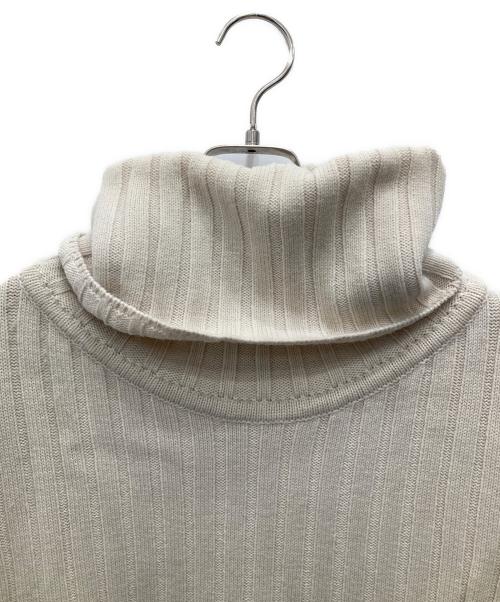 Curensology（カレンソロジー）Curensology (カレンソロジー) ヴァーグリブニットプルオーバー ベージュ サイズ:Fの古着・服飾アイテム