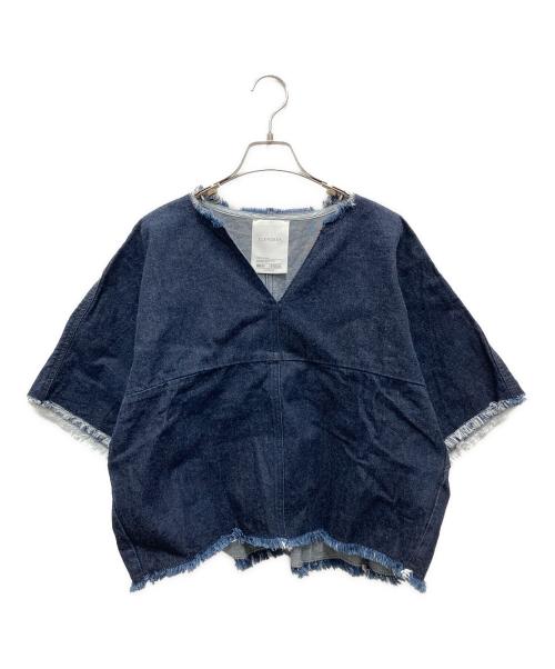 ELENDEEK（エレンディーク）ELENDEEK (エレンディーク) デニムプルオーバーブラウス ブルー サイズ:Fの古着・服飾アイテム