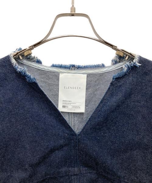 ELENDEEK（エレンディーク）ELENDEEK (エレンディーク) デニムプルオーバーブラウス ブルー サイズ:Fの古着・服飾アイテム