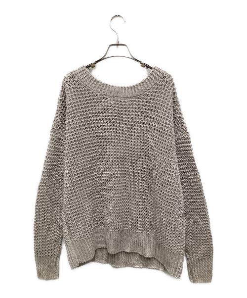 CHAOS（カオス）Chaos (カオス) ローゲージニット グレー サイズ:Fの古着・服飾アイテム