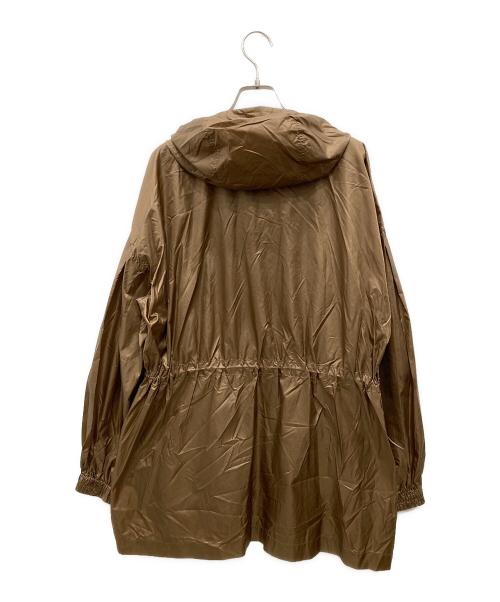 Wai+（ワイ）wai+ (ワイ) ウエストギャザーナイロンパーカー ブラウン サイズ:Fの古着・服飾アイテム