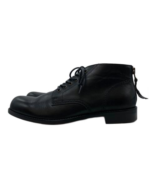 PADRONE（パドローネ）PADRONE (パドローネ) バックジップチャッカーブーツ ブラック サイズ:41の古着・服飾アイテム