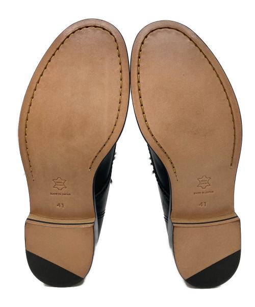 PADRONE（パドローネ）PADRONE (パドローネ) バックジップチャッカーブーツ ブラック サイズ:41の古着・服飾アイテム