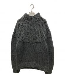 CLANE（クラネ）の古着「CHUNKY CABLE HAND KNIT TOPS」｜グレー