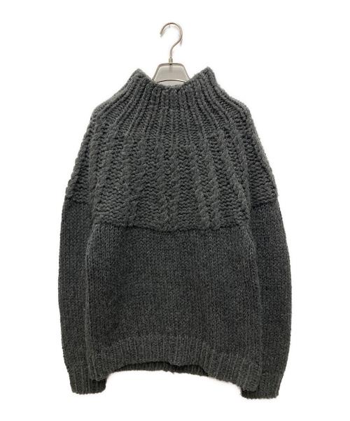 CLANE（クラネ）CLANE (クラネ) CHUNKY CABLE HAND KNIT TOPS グレー サイズ:1の古着・服飾アイテム