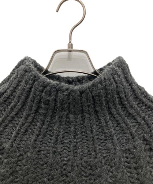 CLANE（クラネ）CLANE (クラネ) CHUNKY CABLE HAND KNIT TOPS グレー サイズ:1の古着・服飾アイテム