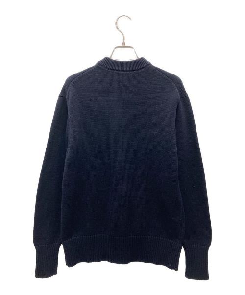ETRE TOKYO（エトレトウキョウ）ETRE TOKYO (エトレトウキョウ) フロントボタンミドルゲージニットプルオーバー ネイビー サイズ:Ｆの古着・服飾アイテム