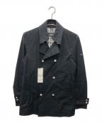 BURBERRY BLACK LABELバーバリーブラックレーベル）の古着「ハーフトレンチコート」｜ブラック