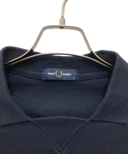 FRED PERRY（フレッドペリー）FRED PERRY (フレッドペリー) オーバーサイズポロシャツ ネイビー サイズ:XLの古着・服飾アイテム