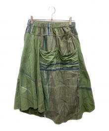 tamaki niime（タマキ ニイメ）の古着「only one chotan skirt/オンリー ワン チョタン スカート」｜グリーン
