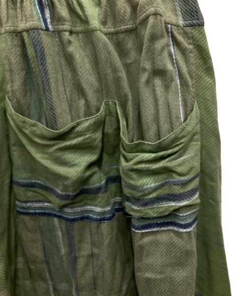 tamaki niime（タマキ ニイメ）TAMAKI NIIME (タマキ ニイメ) only one chotan skirt/オンリー ワン チョタン スカート グリーン サイズ:不明（実寸をご確認ください）の古着・服飾アイテム