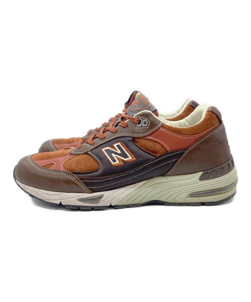 NEW BALANCE（ニューバランス）NEW BALANCE (ニューバランス) 991ローカットスニーカー ベージュ×ブラウン サイズ:UK9 1/2の古着・服飾アイテム