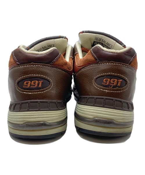 NEW BALANCE（ニューバランス）NEW BALANCE (ニューバランス) 991ローカットスニーカー ベージュ×ブラウン サイズ:UK9 1/2の古着・服飾アイテム