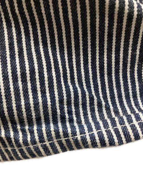 VANSON（バンソン）VANSON (バンソン) ストライプワークパンツ ホワイト×ネイビー サイズ:30の古着・服飾アイテム