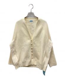 KUMIKYOKU（クミキョク）の古着「パールボタンニットカーディガン」｜アイボリー
