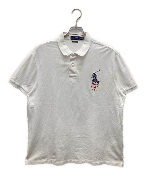 POLO RALPH LAUREN（ポロ・ラルフローレン）POLO RALPH LAUREN (ポロ・ラルフローレン) ポロシャツ ホワイト サイズ:XLの古着・服飾アイテム
