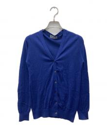 JOHN SMEDLEY（ジョンスメドレー）の古着「シーアイランドコットンカーディガン」｜ブルー