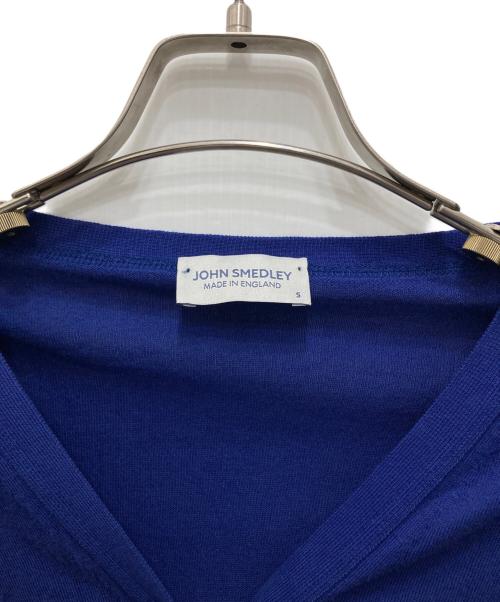 JOHN SMEDLEY（ジョンスメドレー）JOHN SMEDLEY (ジョンスメドレー) シーアイランドコットンカーディガン ブルー サイズ:Sの古着・服飾アイテム