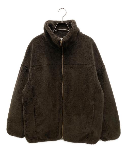 Discoat（ディスコート）Discoat (ディスコート) キレイメボアスタンドブルゾン ブラウン サイズ:Fの古着・服飾アイテム