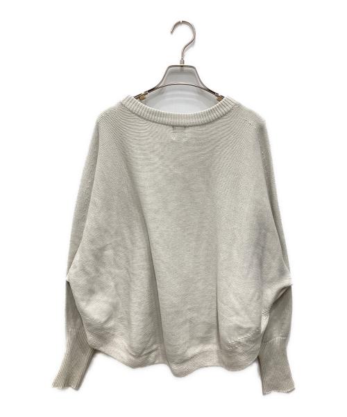 Spick and Span（スピック＆スパン）Spick and Span (スピック＆スパン) バルキーヤーンドルマンロングリブニット ライトグレー サイズ:Fの古着・服飾アイテム