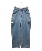 CADUNEカデュネ）の古着「サイドスリットデニム」｜ブルー