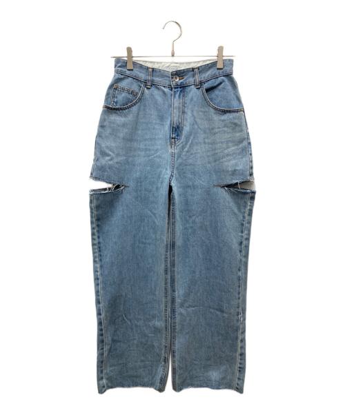 CADUNE（カデュネ）CADUNE (カデュネ) サイドスリットデニム ブルー サイズ:38の古着・服飾アイテム