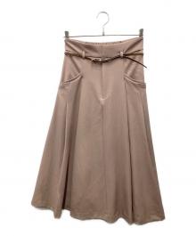 JILL BY JILLSTUART（ジル バイ ジルスチュアート）の古着「ベルト付スカート」｜ピンク