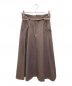 JILL BY JILLSTUARTジル バイ ジルスチュアート）の古着「ベルト付スカート」｜ブラウン