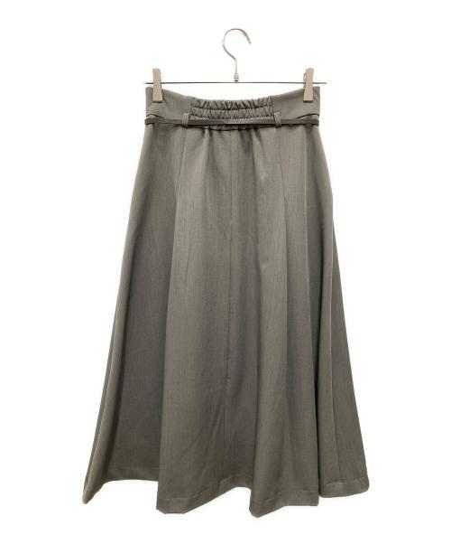 JILL BY JILLSTUART（ジル バイ ジルスチュアート）JILL BY JILLSTUART (ジル バイ ジルスチュアート) ベルト付スカート グレー サイズ:Mの古着・服飾アイテム