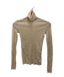 BALLSEY（ボールジィ）の古着「ドライリブ タートルネックプルオーバー」｜ベージュ