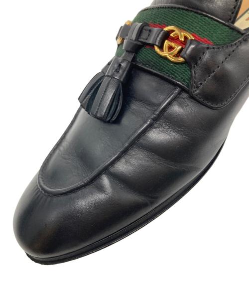 GUCCI（グッチ）GUCCI (グッチ) プリンスタウンスリッパ ブラック サイズ:6の古着・服飾アイテム