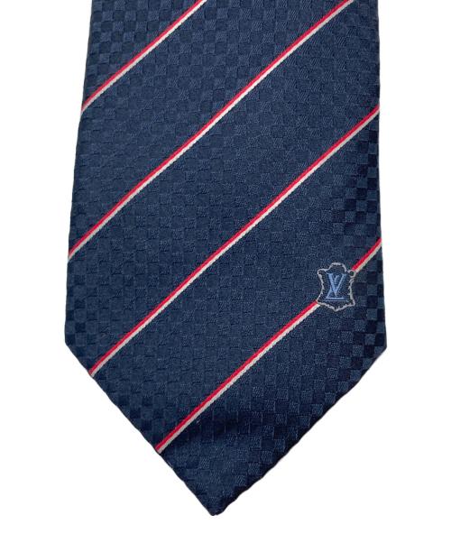 LOUIS VUITTON（ルイ ヴィトン）LOUIS VUITTON (ルイ ヴィトン) クラヴァット・エク 8CM マリーヌ ネイビー サイズ:Fの古着・服飾アイテム