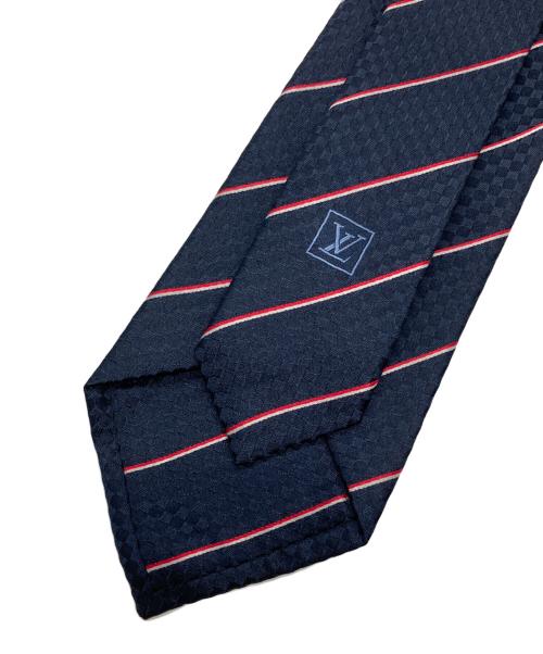 LOUIS VUITTON（ルイ ヴィトン）LOUIS VUITTON (ルイ ヴィトン) クラヴァット・エク 8CM マリーヌ ネイビー サイズ:Fの古着・服飾アイテム
