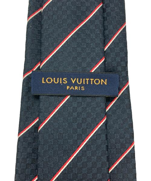LOUIS VUITTON（ルイ ヴィトン）LOUIS VUITTON (ルイ ヴィトン) クラヴァット・エク 8CM マリーヌ ネイビー サイズ:Fの古着・服飾アイテム