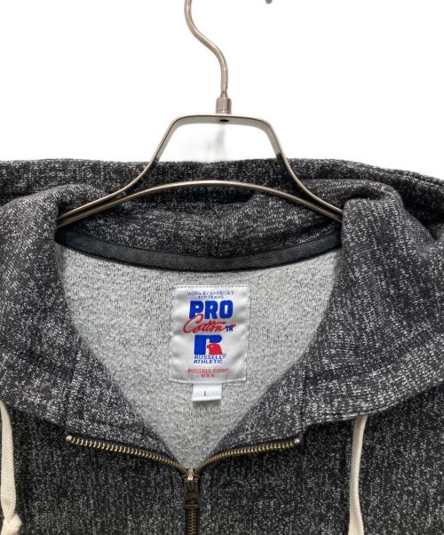 RUSSELL ATHLETIC（ラッセルアスレチック）RUSSELL ATHLETIC (ラッセルアスレチック) ジップパーカー グレー サイズ:Lの古着・服飾アイテム