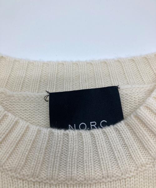 N.O.R.C（ノーク）N.O.R.C (ノーク) カシミヤ混ニット ホワイト サイズ:1 未使用品の古着・服飾アイテム