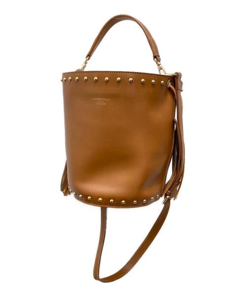 CHRISTIAN VILLA（クリスチャンヴィラ）CHRISTIAN VILLA (クリスチャンヴィラ) 2wayスタッズショルダーバッグ ブラウンの古着・服飾アイテム