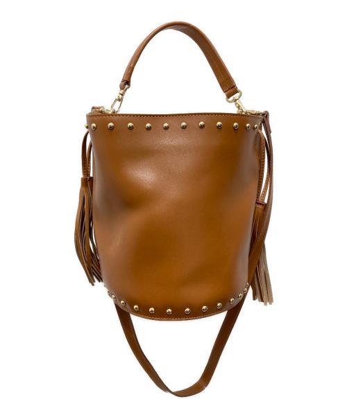 CHRISTIAN VILLA（クリスチャンヴィラ）CHRISTIAN VILLA (クリスチャンヴィラ) 2wayスタッズショルダーバッグ ブラウンの古着・服飾アイテム