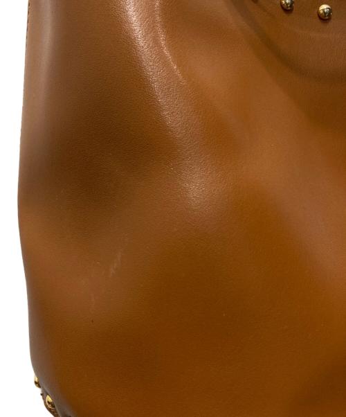 CHRISTIAN VILLA（クリスチャンヴィラ）CHRISTIAN VILLA (クリスチャンヴィラ) 2wayスタッズショルダーバッグ ブラウンの古着・服飾アイテム