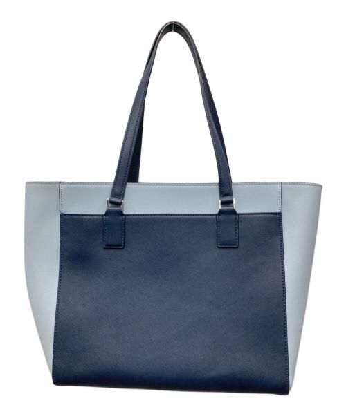 Kate Spade（ケイトスペード）Kate Spade (ケイトスペード) レザートートバッグ ネイビー×ブルーの古着・服飾アイテム