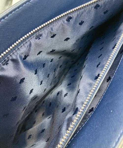 Kate Spade（ケイトスペード）Kate Spade (ケイトスペード) レザートートバッグ ネイビー×ブルーの古着・服飾アイテム